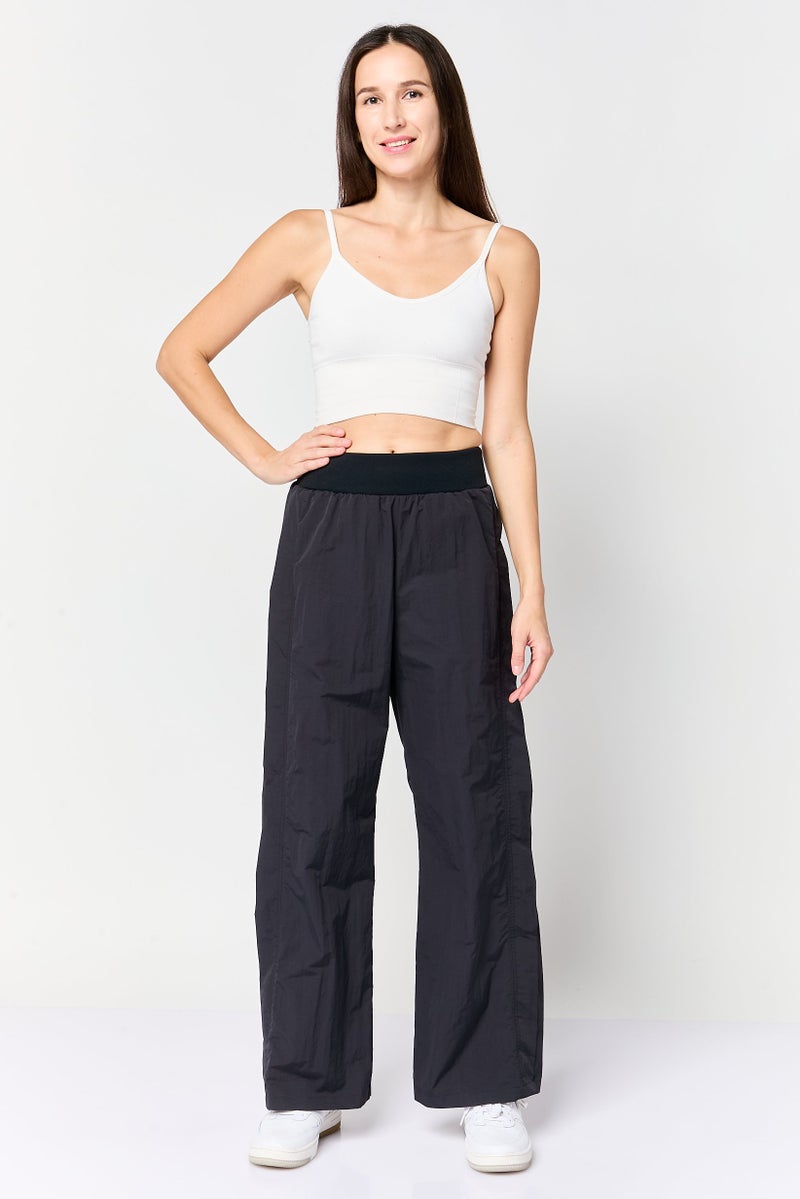 Nike Women Standard Fit Training Track Pants, Black - Image 3